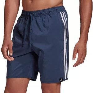 Adidas Men's Classic 3 Stripe Swim Short size L Large NWT